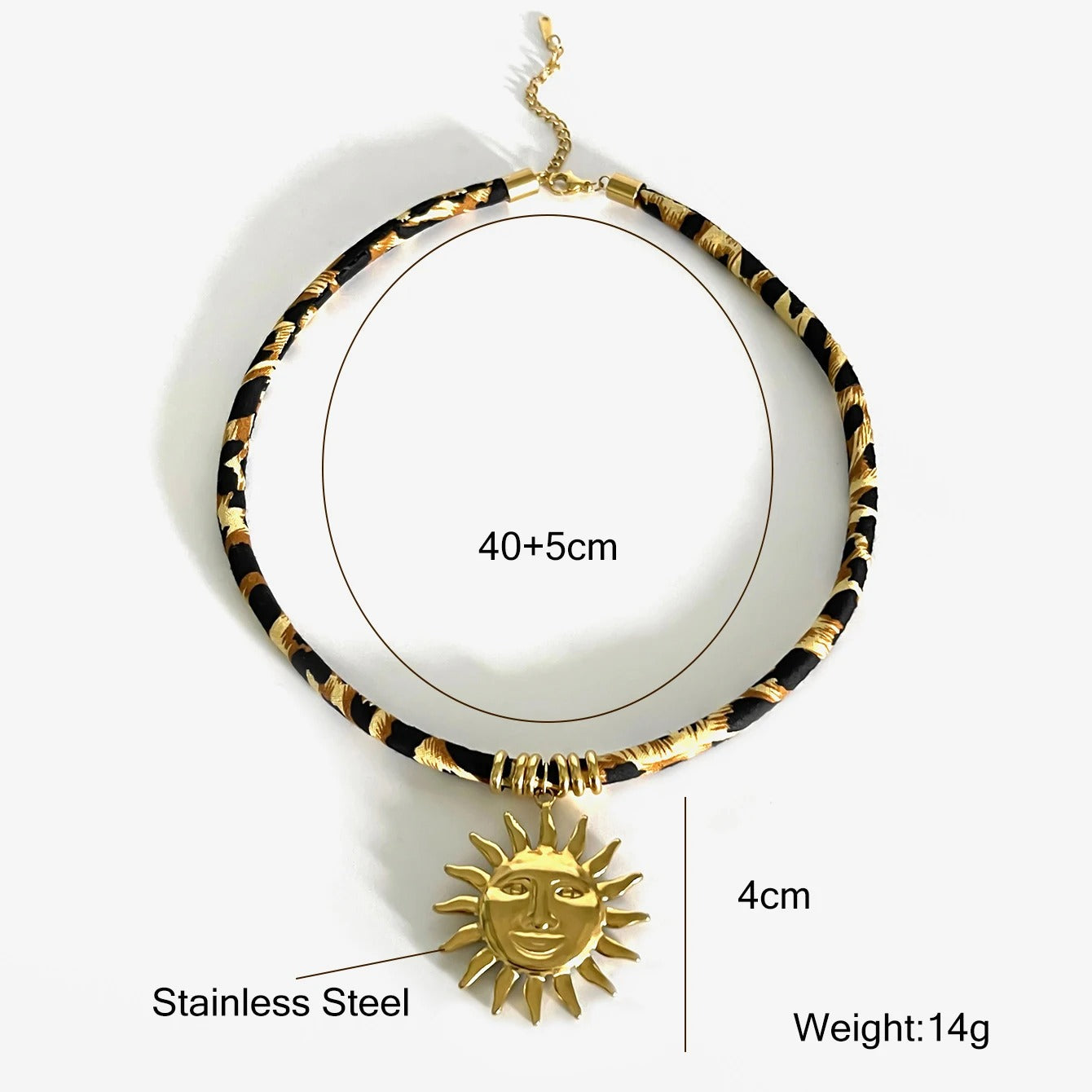 Veradine Leopard Charm Necklace