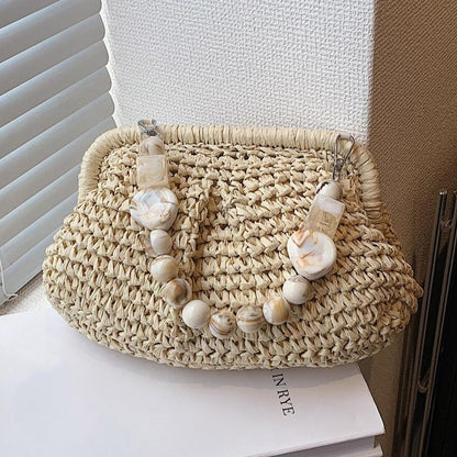 Halio Seaside Hobo Crossbody Straw Bag