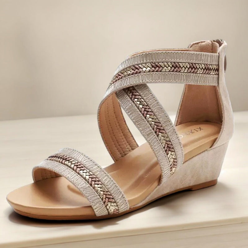 Mevia Wedge Sandals