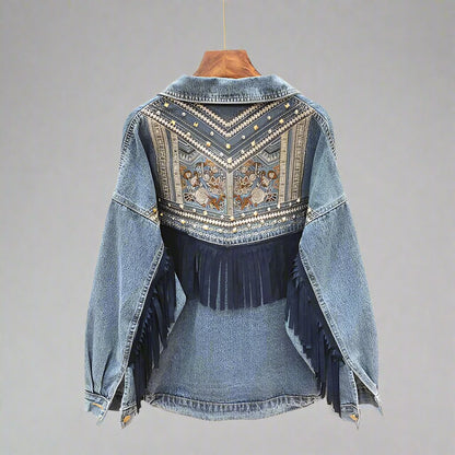 Valente Embroidered Denim Jacket