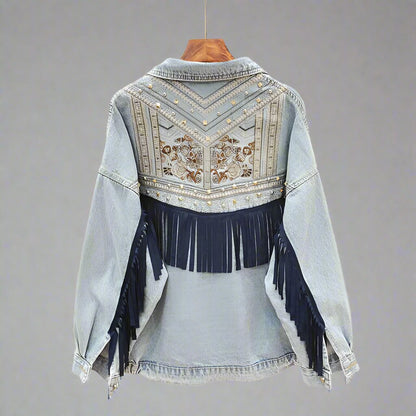 Valente Embroidered Denim Jacket