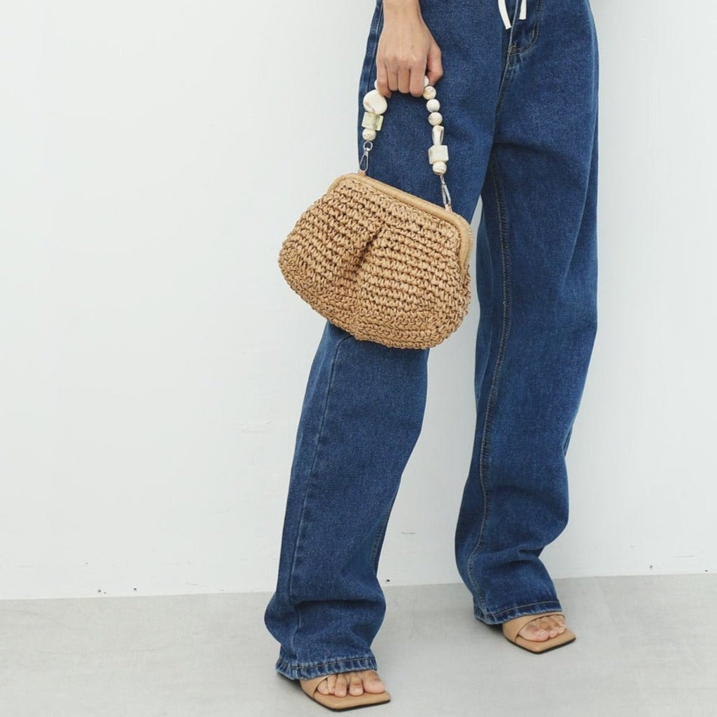 Halio Seaside Hobo Crossbody Straw Bag