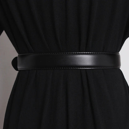 Mondrian Signature Buckle Leather Belt