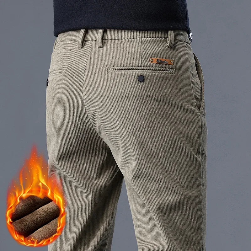 CozyStride Corduroy Fleece-Lined Pants