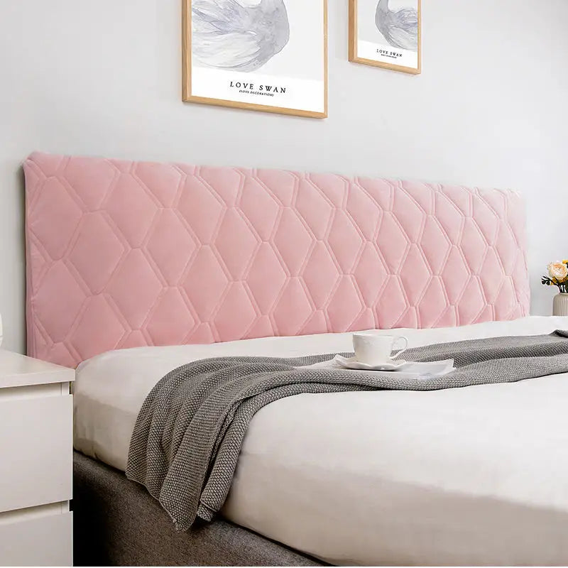 Plush Perfection Elevate Your Bedroom with a Velvet Headboard Cover