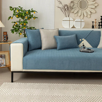 5 COLORS / 18 SIZES / Soft Chenille Sofa Cover Couch Cover Protector Slipcover