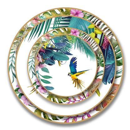 Laila Porcelain China Plate Set