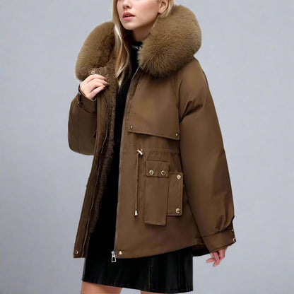 Oae Faux Fur Puffer Coat