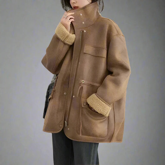 Vael Faux Suede Reversible Coat