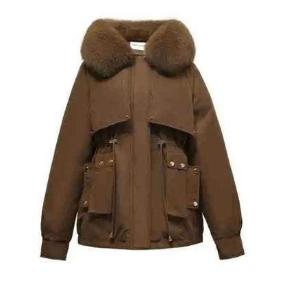 Oae Faux Fur Puffer Coat