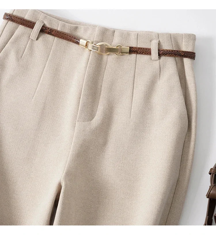 The Maison Soft Wide-Leg Flannel Pant