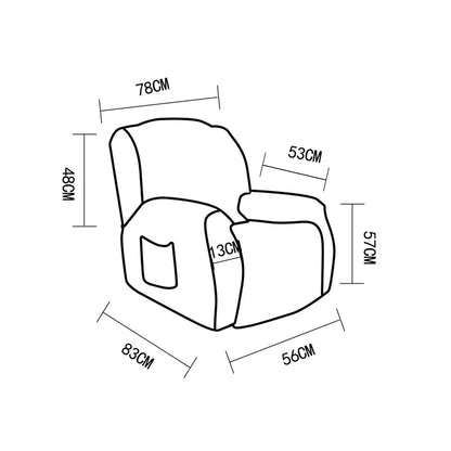 6 couleurs/housse de fauteuil inclinable souple, protection de canapé, jet de canapé pour canapés, housse sectionnelle