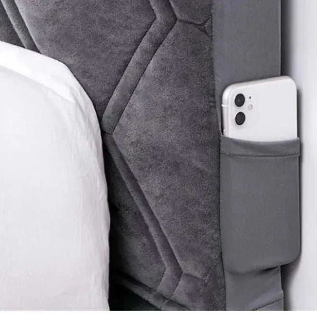 Headboard Cover Wrap Protector-Side Pocket