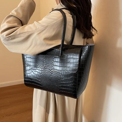 Melanie Vegan Crocodile Leather Bag