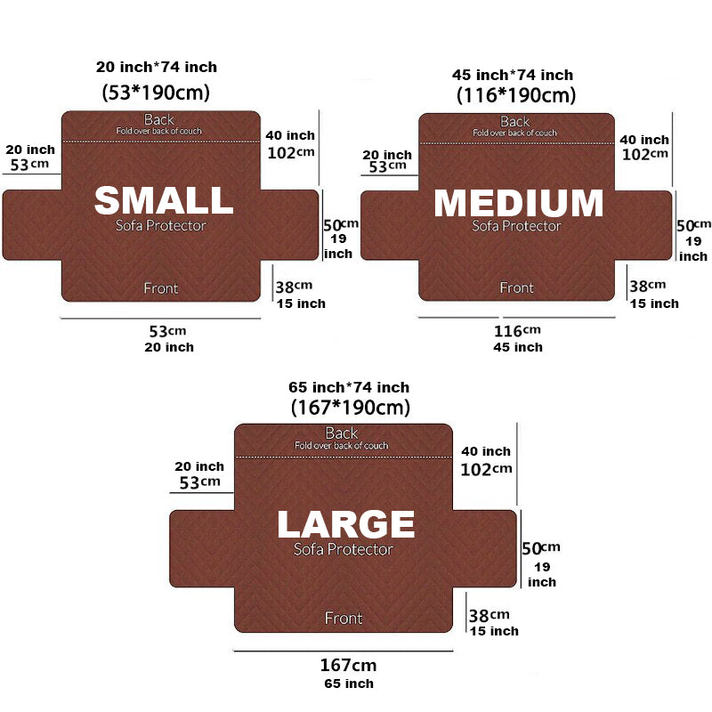 3 FARBEN / Block-Fleece-Steppbezug für Sessel, Liegestuhl, Couch-Schutz, Sofa-Überwurf für Sofas, Schnitt-Schonbezug