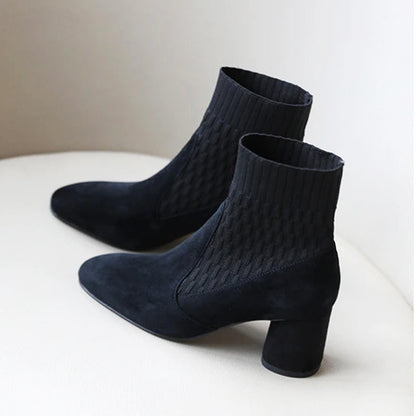 Haskins Block Heel Ankle Boots