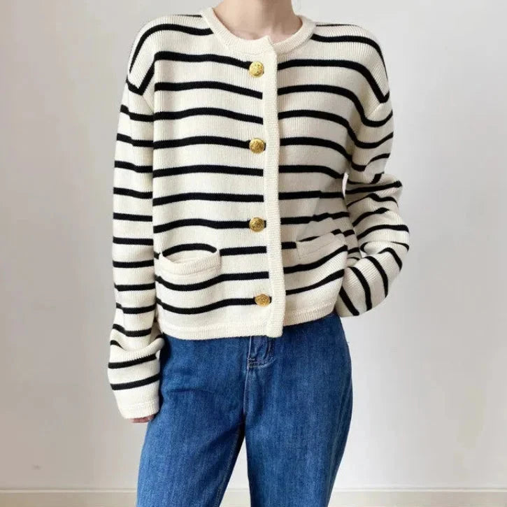 Newport Striped Cardigan