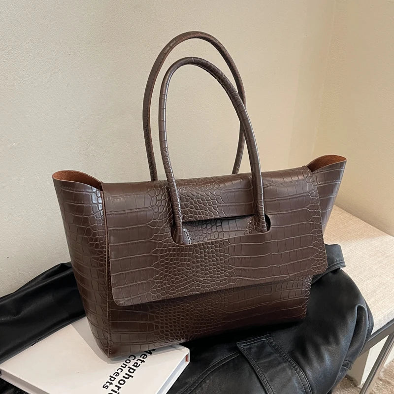 Melanie Vegan Crocodile Leather Bag