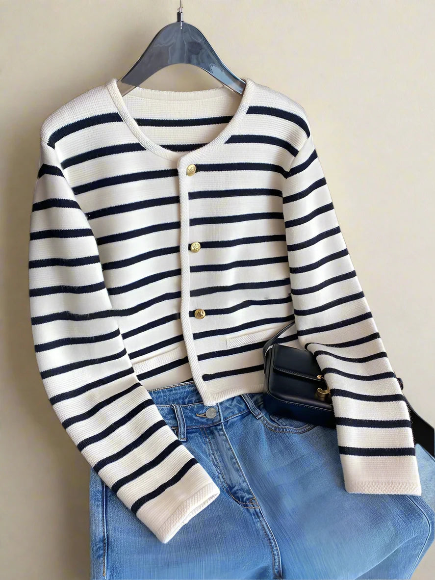 Newport Striped Cardigan