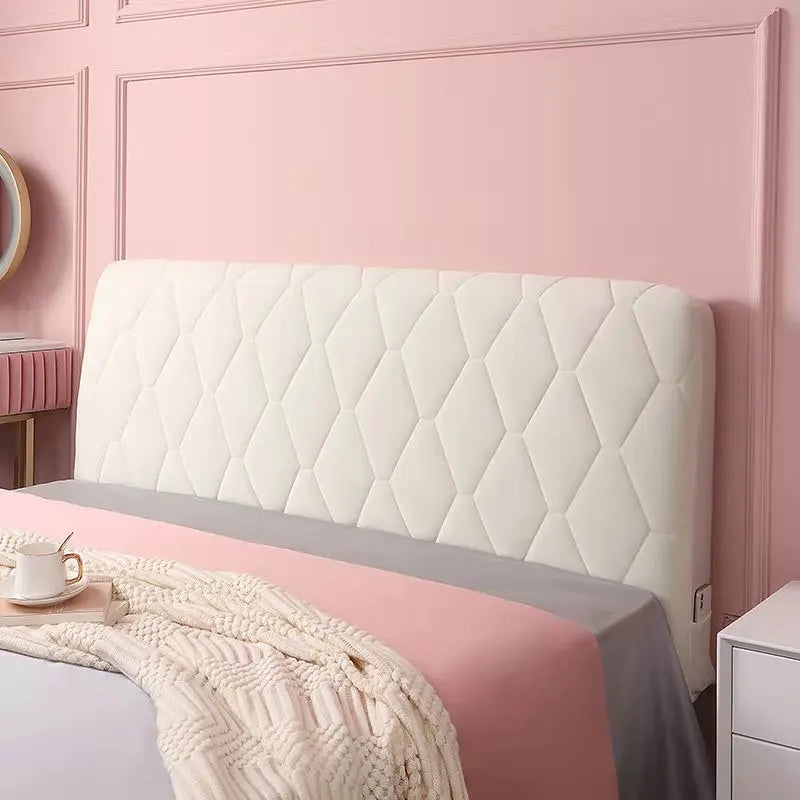 Plush Perfection Elevate Your Bedroom with a Velvet Headboard Cover