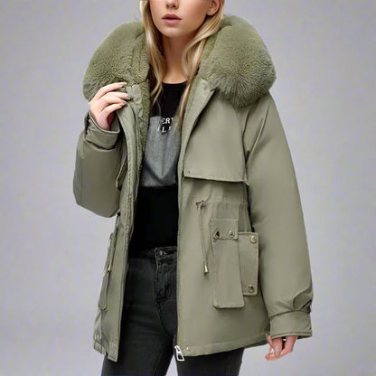 Oae Faux Fur Puffer Coat