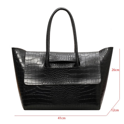 Melanie Vegan Crocodile Leather Bag