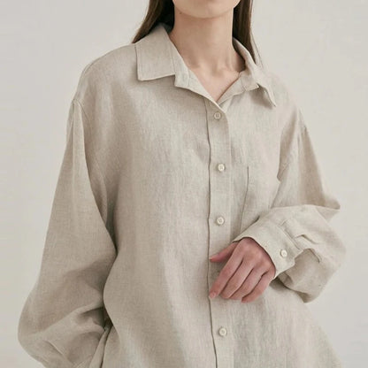 Breeze Linen Shirt Shorts Set