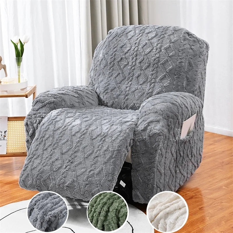 3 COLORS / Knited Armchair Recliner Cover Couch Protector Sofa Slipcover