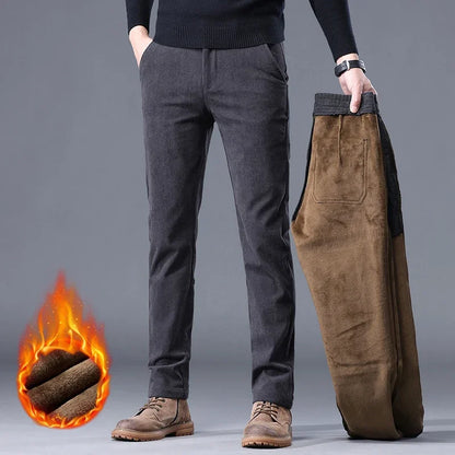 CozyStride Corduroy Fleece-Lined Pants