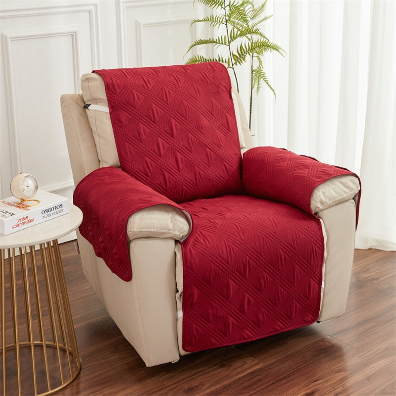 Housse de fauteuil inclinable matelassée, 7 couleurs, protection de canapé, jet de canapé pour canapés, housse sectionnelle