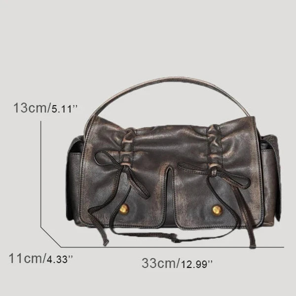 Vellur Distressed Faux Leather Bag