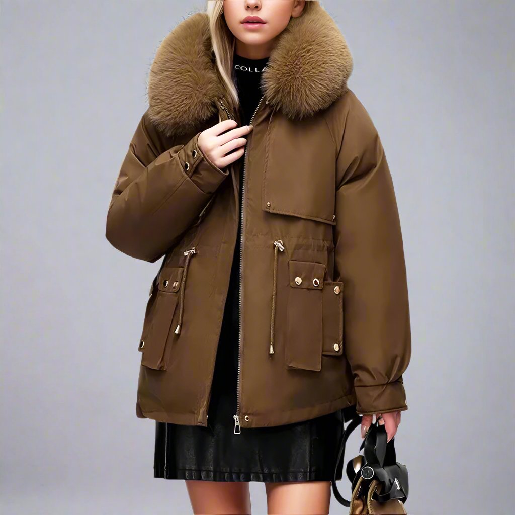 Oae Faux Fur Puffer Coat