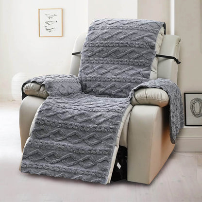 7 COLORS / 3-Piece Set Quilted Armchair Recliner Cover Anti Slip Sofa Couch Protector For Couches Slipcover