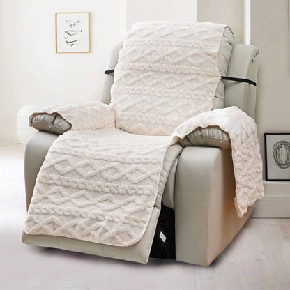 7 COLORS / 3-Piece Set Quilted Armchair Recliner Cover Anti Slip Sofa Couch Protector For Couches Slipcover