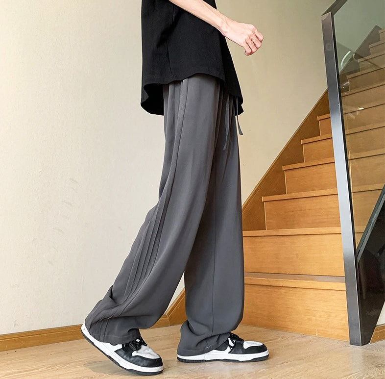 Masben Loose Elastic Waist Pants