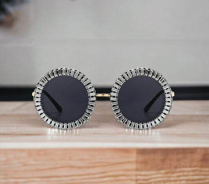 Gemstone Glam Stud Sunglasses