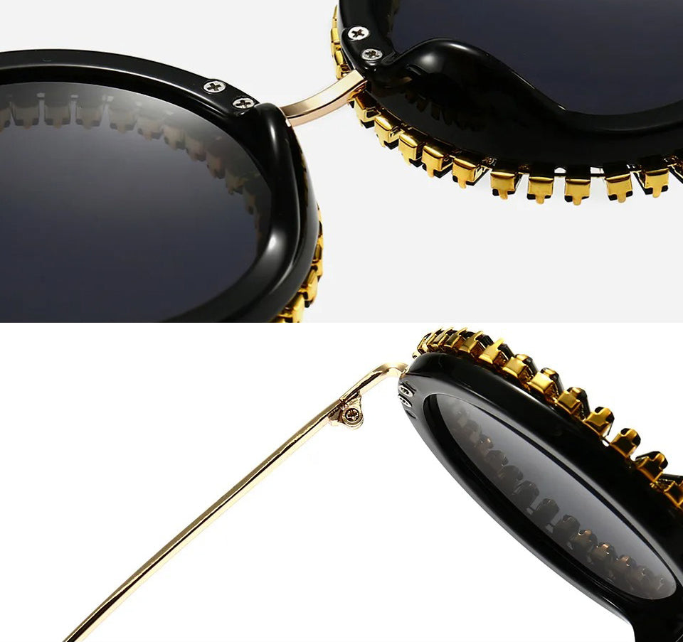 Gemstone Glam Stud Sunglasses