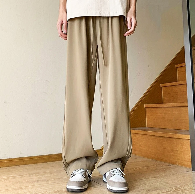 Masben Loose Elastic Waist Pants