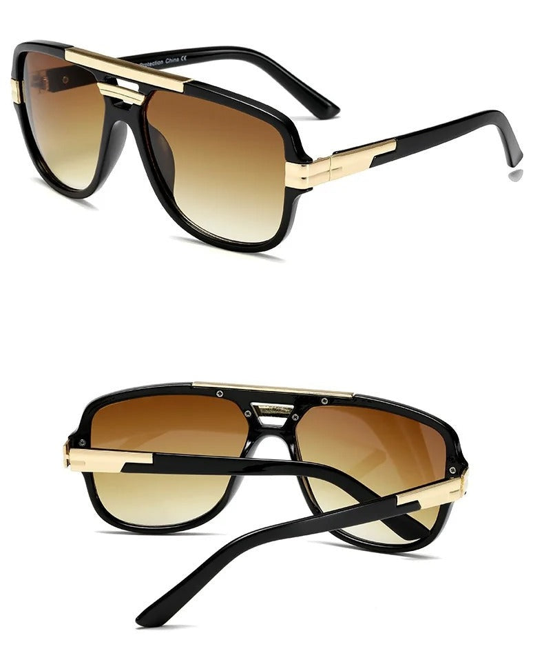 RetroChic Aviator Sunglasses