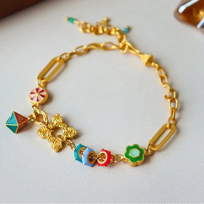 Titkos Enamel Chain Bracelet