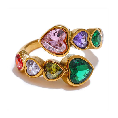 Agavé Multi Gem Open Ring