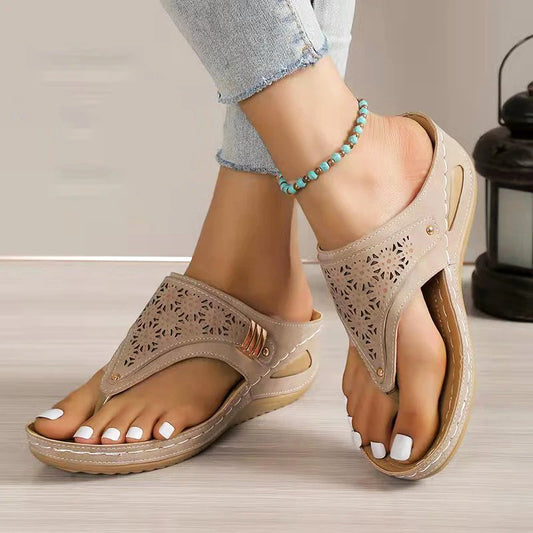 Serenity Stride Wedge Sandals