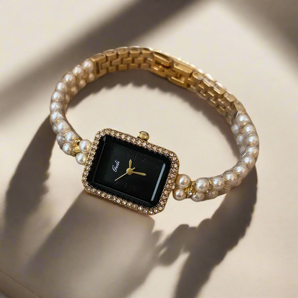 Velustra Shell Pearl Bracelet Watch