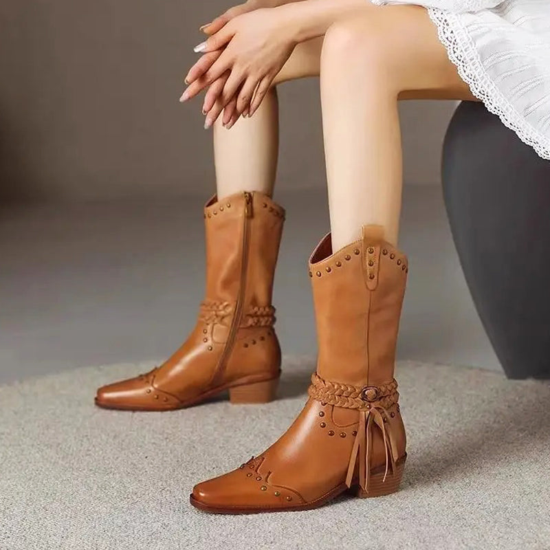 Carvello Studded Boots