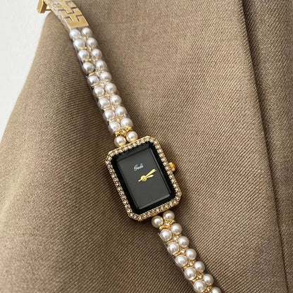 Velustra Shell Pearl Bracelet Watch