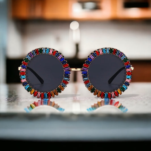 Gemstone Glam Stud Sunglasses