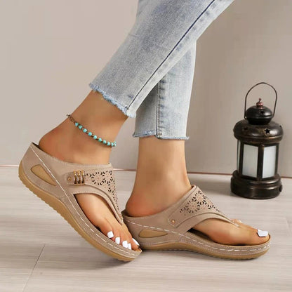 Serenity Stride Wedge Sandals