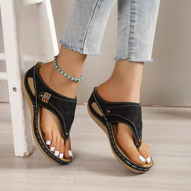 Serenity Stride Wedge Sandals