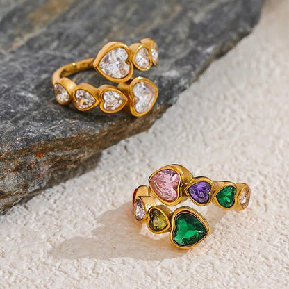 Agavé Multi Gem Open Ring