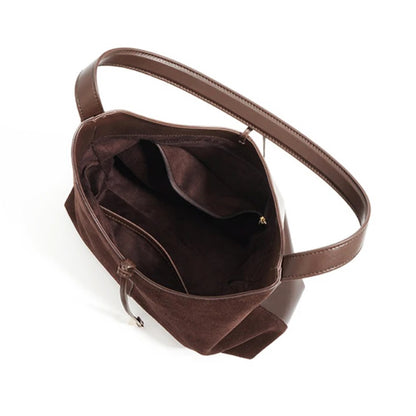 Olivere Leather Suede Hobo Bag